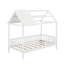 Lit simple en bois avec clôture-228077494