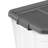 Sterilite 108 Qt Modular Stacker Box, Stackable Storage Bin, Lid, Heavy Duty Latches, Container