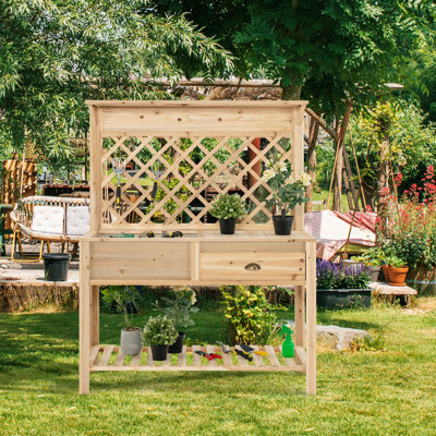 Albertien Wood Elevated Planter