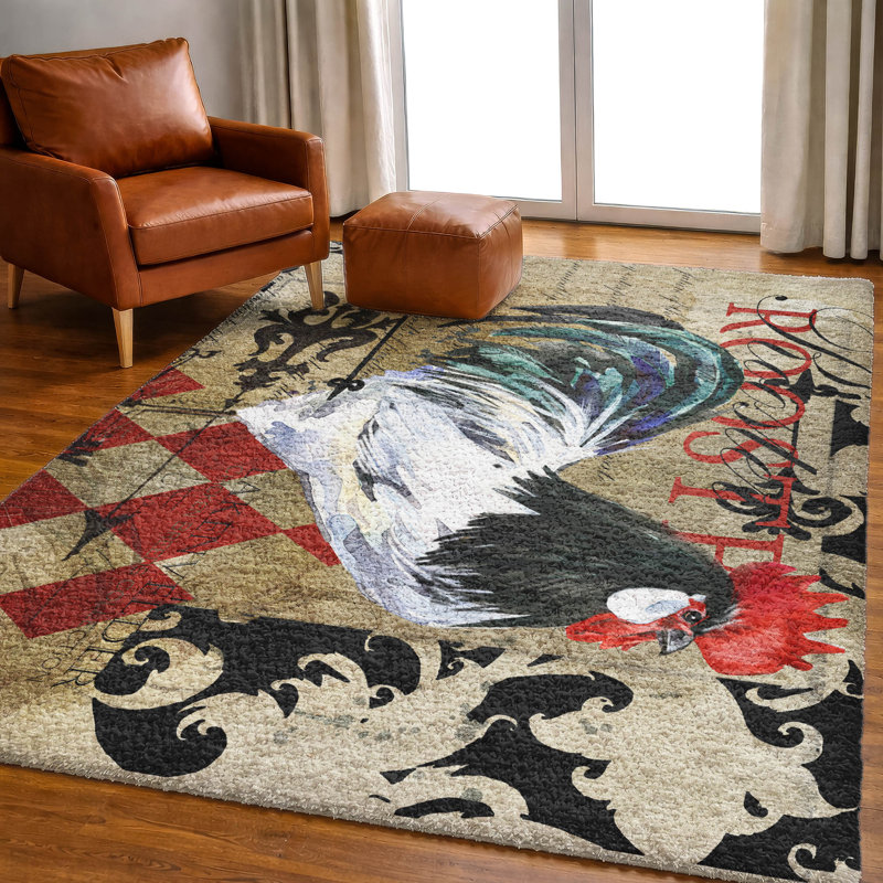 Tapis à poil long de qualité supérieure lavable à la machine ADS158, 10 pi x 14 pi