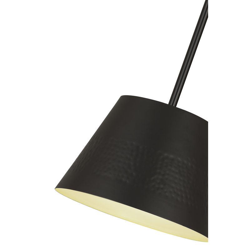 Lustre 1 lumière Aire, Noir mat, H 9,5 po x l 12 po x P 12 po
