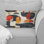 Red Black Geometric Shapes IV - Geometric Lumbar Pillow