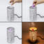 Lampe tactile 7 po avec chauffe-huile / cire - orignal argenté