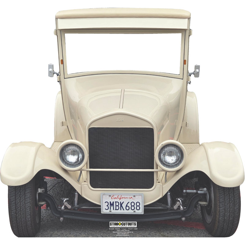 SC2628 Model T Coupe vue de face en carton découpé debout
