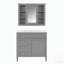 Ensemble de meuble-lavabo simple 36 po avec plateau en résine et miroir Diovanni-130708872
