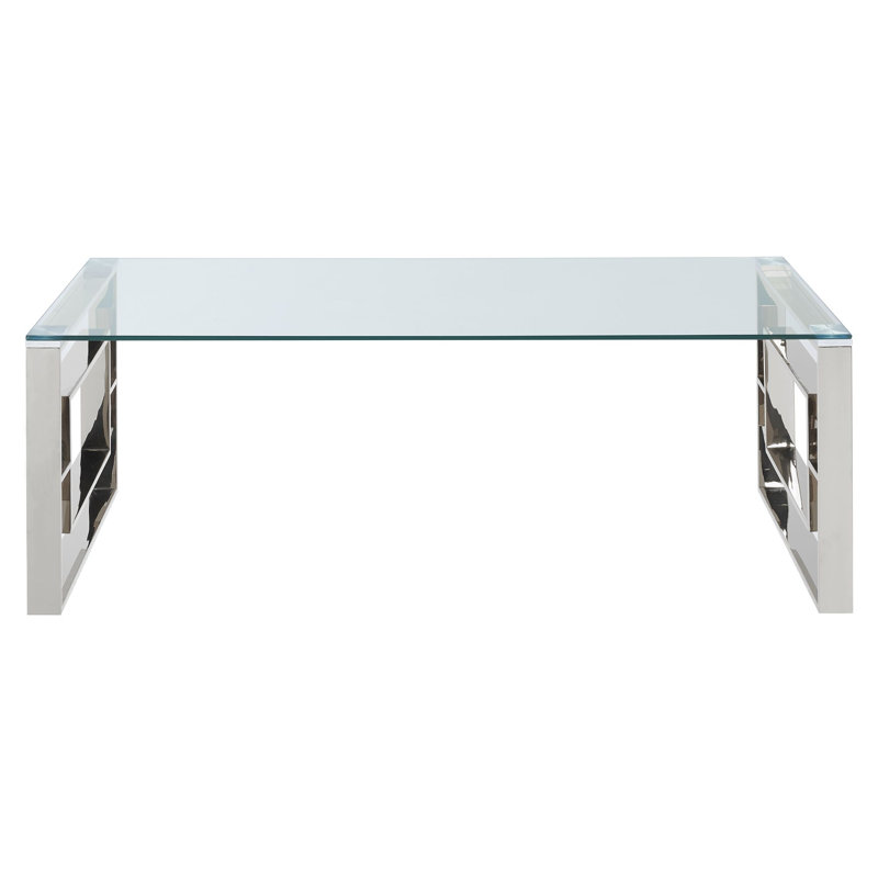 Table basse Andrew en argent, Argent argent