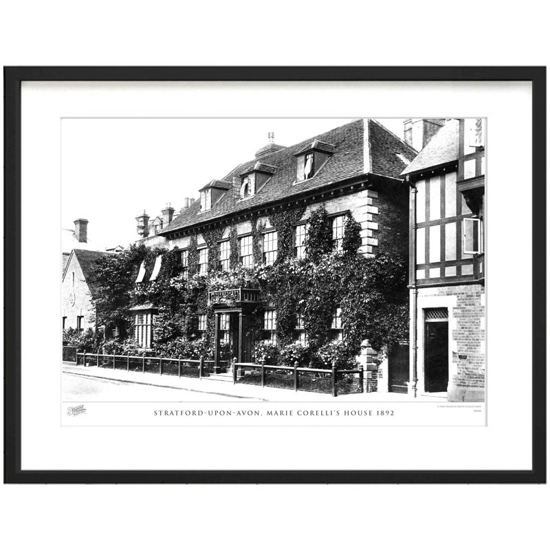 Stratford-upon-Avon, Marie Corelli's House 1892 by Francis Frith - Single Picture Frame Print, 60cm H x 80cm W x 2.3cm D