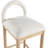 Conrad Letcher Linen Textured Fabric Counter Stool-1357421421