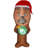 Star War Airblown Stylized Chewbacca with Santa Hat