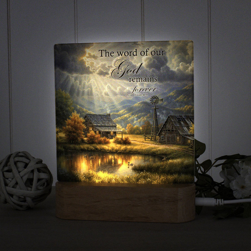 God Shed His Grace W / Scripture Night Light