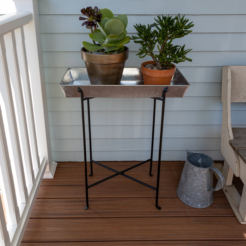 Durflinger Metal Bucket Stand, 29" H x 22" W x 22" D