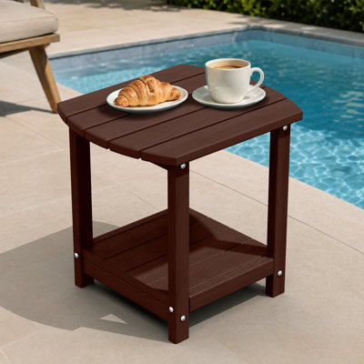 Table de bout d'extérieur en PEHD Adirondack
