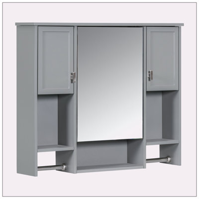 Armoire à pharmacie à miroir murale l 35,00 po H 28,70 po