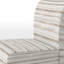Fauteuil de chambre moderne et rembourré - Fauteuil de chambre beige et blanc-1601799733