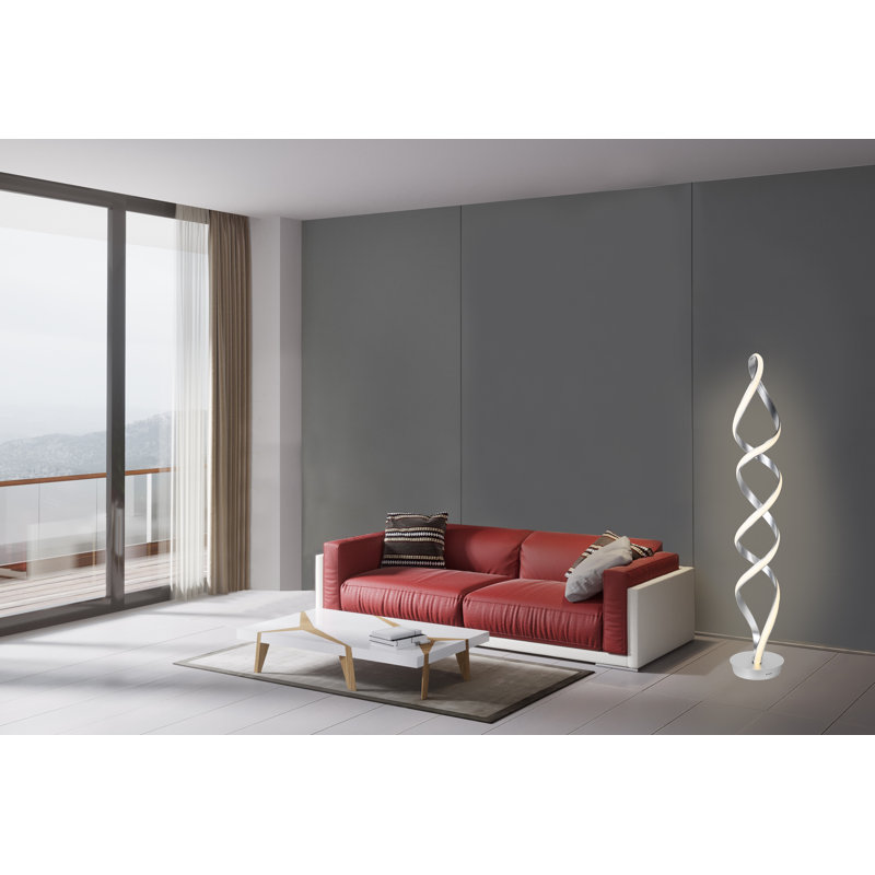 63'' LED Novelty Floor Lamp, Anodize Aluminium