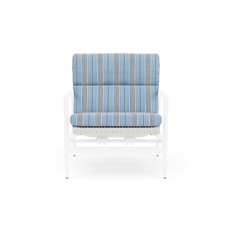 Cascade Spring Rocker Lounge Chair, Hansen Sky, White