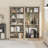 71" Tall Bookcase, 5-Tier Wooden Open Bookshelf, Modern Freestanding Storage Shelf-1800810358