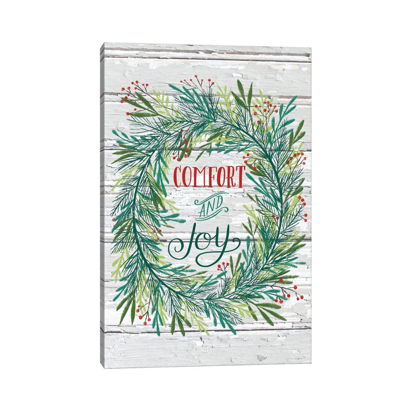 Christmas Greenery V by Amanda Mcgee - Wrapped Canvas Print, 66.04cm H x 45.72cm W x 1.91cm D