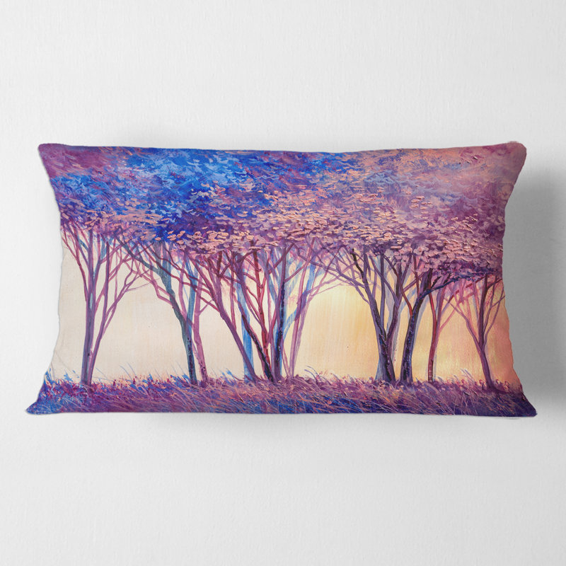 Housse et insert de coussin rectangulaire Trees Forest Landscape