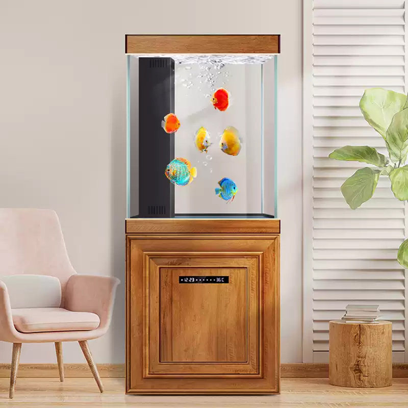 Aquarium moderne en bois manufacturé 30 à 40 gallons Eco, H 59,06 po x l 19,69 po x P 19,69 po