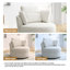 Fauteuil pivotant rembourré avec coussins Niama-1314277820