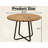 43.3" Round Dining Table For 4-6 People, MDF Wood Tabletop With Sturdy Metal Legs, Modern Kitchen Table With X-Shaped Base, Easy Assembly, Large Round Dinner Table For Dining Room, Living Room & Apart-2102085930