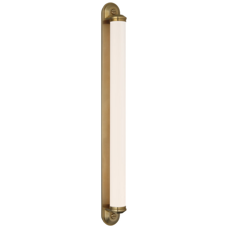 Ralph Lauren Belgrave 32" Linear Bath Light, 32" H x 3" W x 3.75" D, Natural Brass, 2100 W