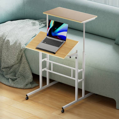  Mobile Standing Desk, Adjustable Laptop Desk Small