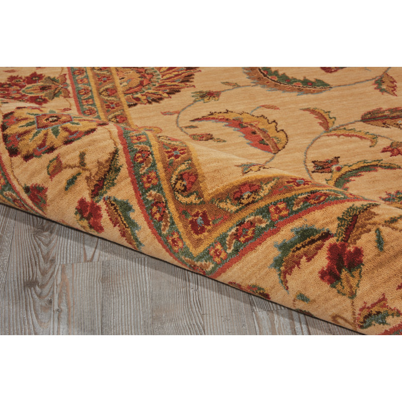 Bardwell Oriental Wool Area Rug, Rectangle 76 x 130cm