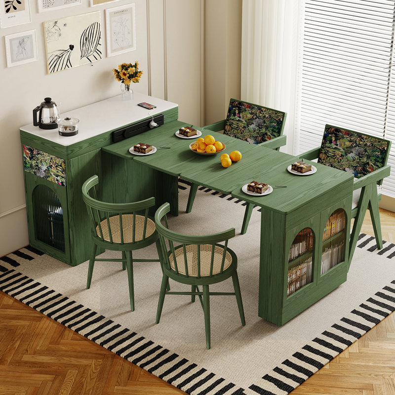French Retro Green Dining Table