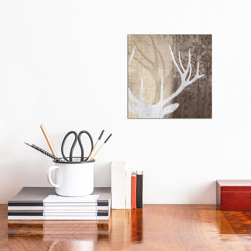 Deer Lodge II by Tandi Venter - Gallery-Wrapped Canvas Giclée on Canvas, Wrapped Canvas, 30.48 cm H x 30.48 cm W