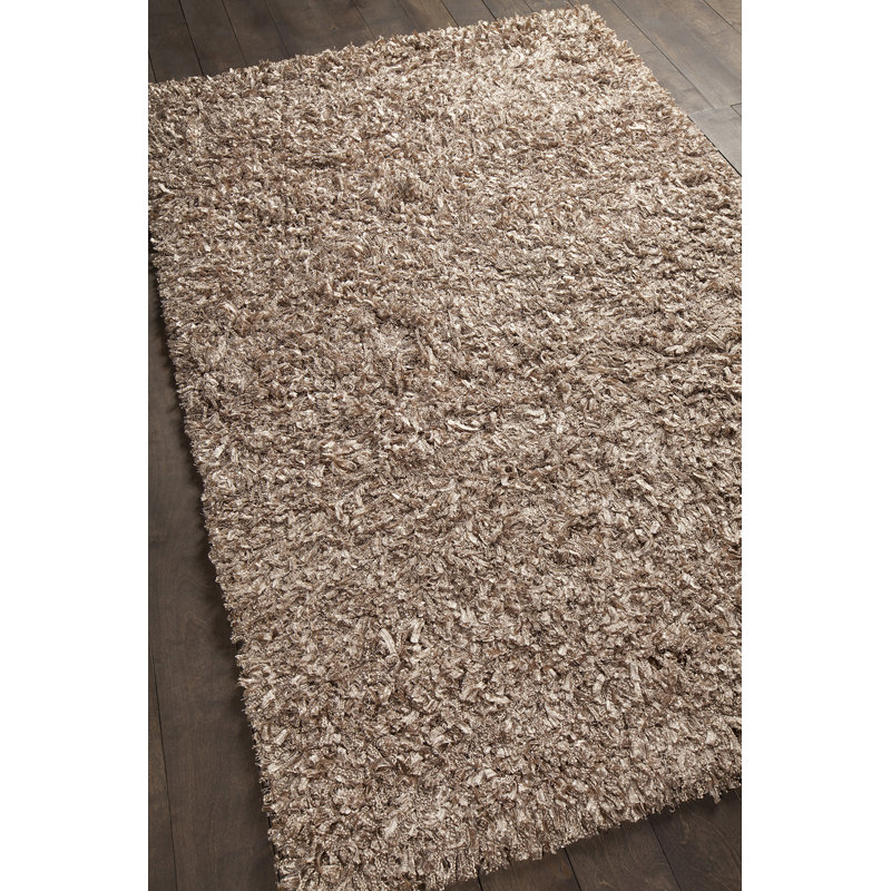 Tapis brun tissé à la main Funkhouser, 5 pi x 7 pi 6 po