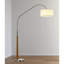 Lampe sur pied arquée en bois massif 81 po avec ampoule DEL à intensité variable Everly Quinn Quelia-1061958074-1061957190