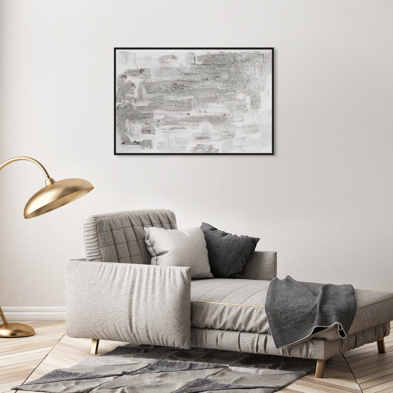 Pure Love - peinture sur toile, H 24 po x l 36 po, Cadre flottant noir