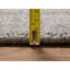 Tapis oriental brun 8 pi 1 po x 10 pi brun clair, tissé à la main, effet sel et poivre avec motif à rayures verticales
