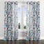 Rideaux Modern Window - rideau à œillets patchwork bleu et rose - 1 panneau-376459760-376459765