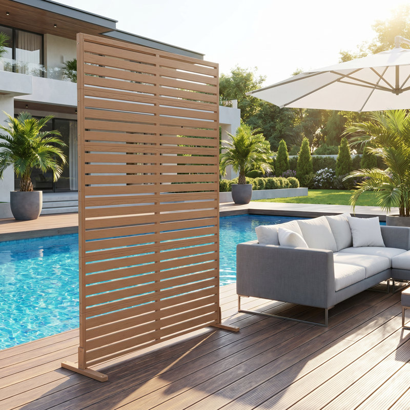 Paravent extra-robuste 72 po - Pare-brise extérieur / intérieur coupe-vent avec panneaux silencieux de 0,8 po et piquets de sol sécurisés