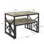 Ensemble de table de salle à manger 3 pièces 43,3 pouces gris Aithan avec bancs, ensemble de table de cuisine rustique pour petits espaces, ensemble de salle à manger de style campagne moderne avec banc pour cuisine et salle à manger-1521339497-1501897655