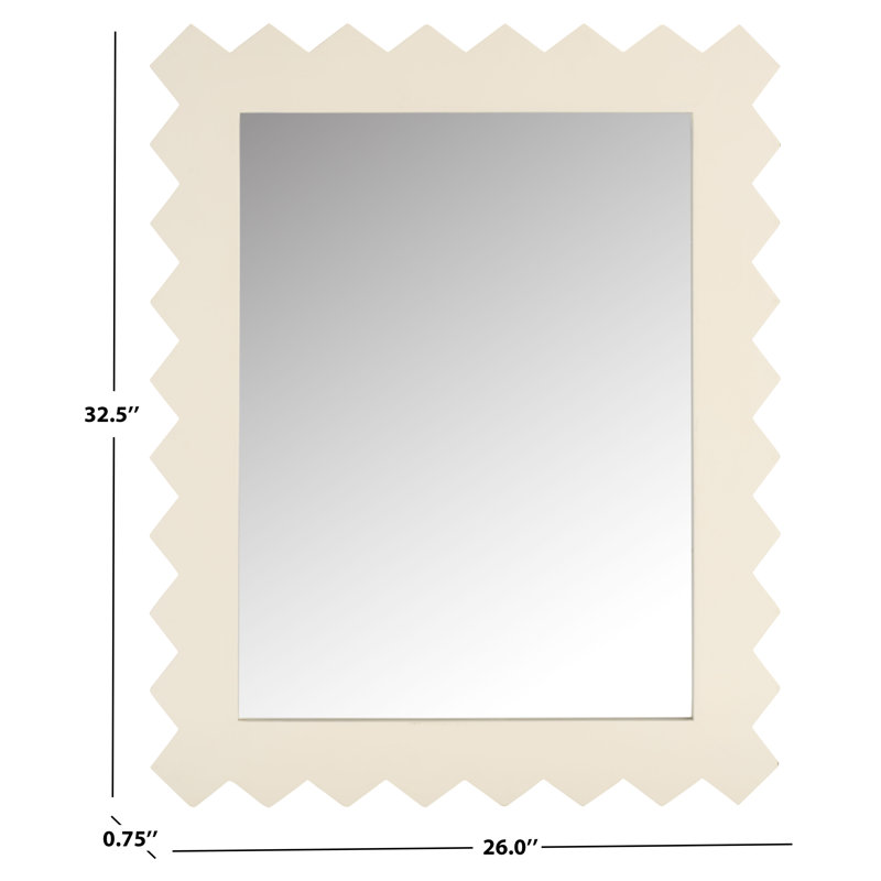Nell Accent Mirror, White