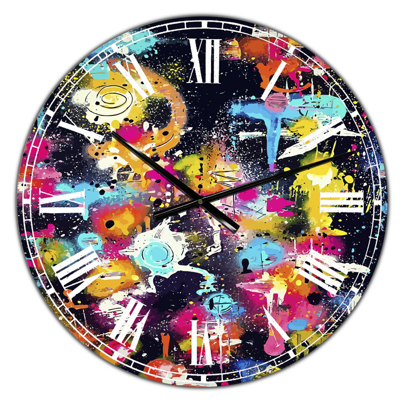 Horloge murale moderne surdimensionnée The Lovers The Dreamers & Me, Surdimensionné