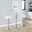 Table de bar contemporaine transparente Clear