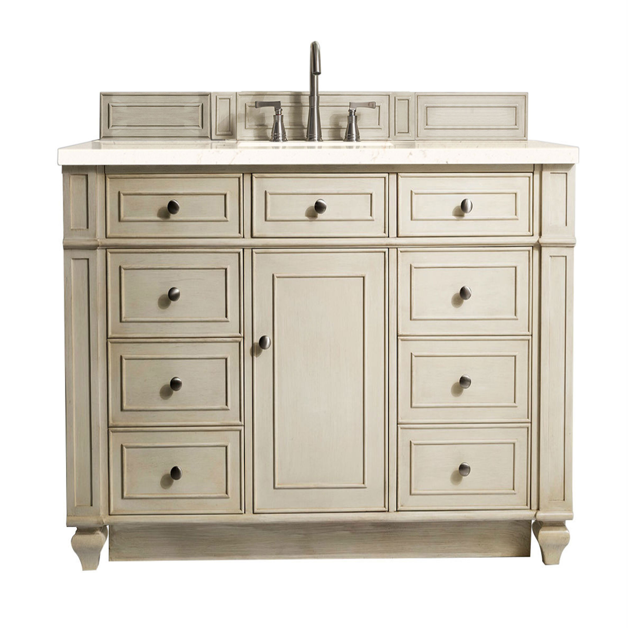 Portland 48 Single Bathroom Vanity in Whitewashed Walnut