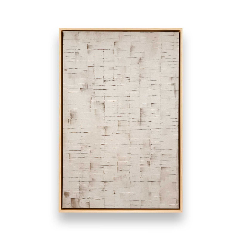 Impression sur toile texturée «Tranquility I», Cadre américain en érable flottant, H 48,75 po x l 32,75 po x P 1,75 po