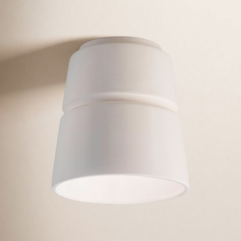 Logan Empire Outdoor Flush Mount, Bisque, Incandescent (Not Included)