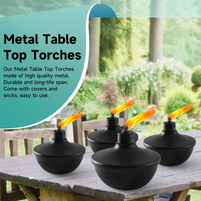 8-pack Metal Tabletop Torches