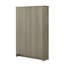 Bibliothèque en chêne gris N 47 "avec portes d'armoire Nilda-1356414066