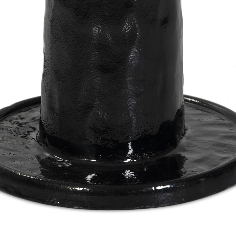 Nerissa Floor Lamp-Glossy Black Cast Aluminum