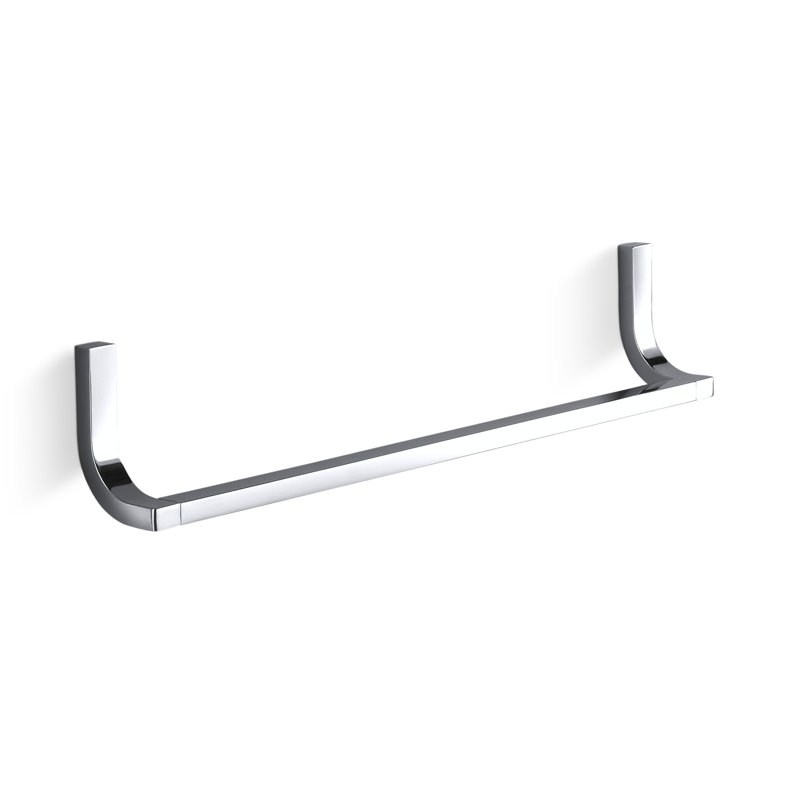 Loure® 24" Wall Mounted Towel Bar, 18"W, Polished Chrome