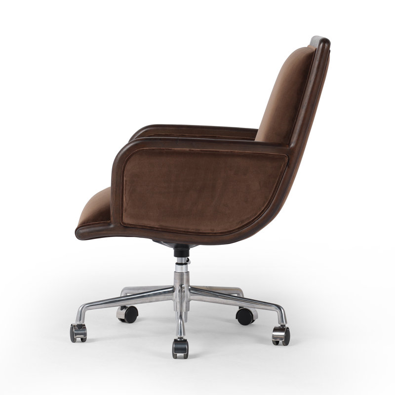 Samford Velvet Task Chair, Brown