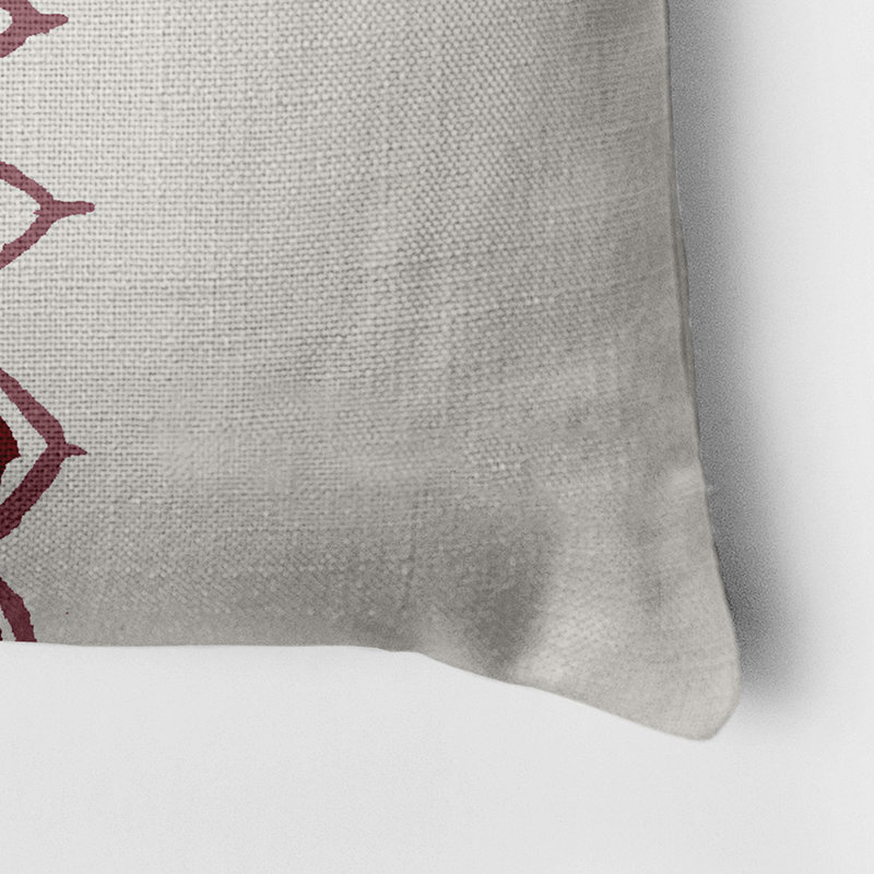 Housse de coussin carrée extérieure/insert, Marron
